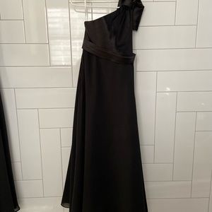 Girls size 8 long black dress